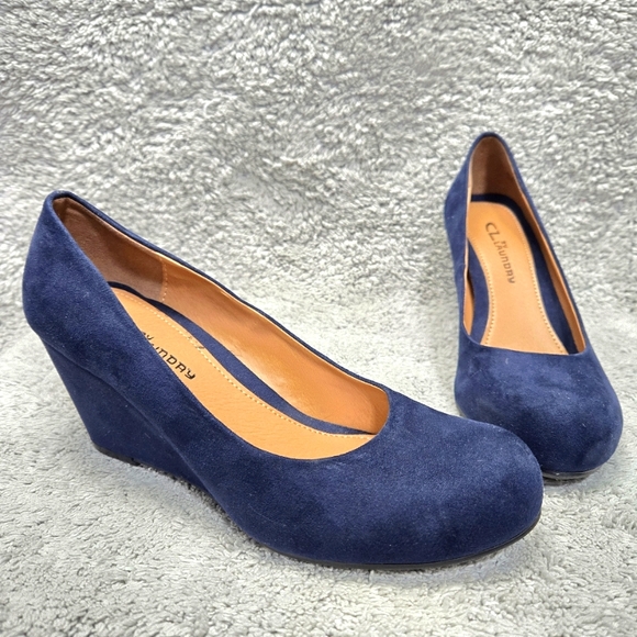 CL by Laundry Women's Blue Wedge‎ Shoes - Picture 1 of 8